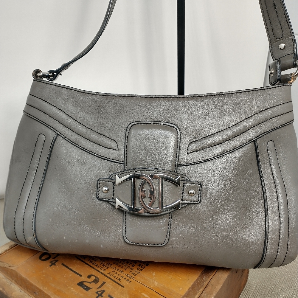 ETIENNE AIGNER VINTAGE GREY SHOULDER BAG
